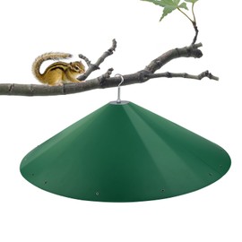 24-inch Large Outdoor Squirrel Baffles for Bird Feeders Pole, Squirrel Baffle with Metal Frame, Squirrel Guard for Bird Houses, Two Way Use, Green Color