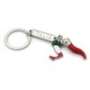 Italian National Flag Metal Pocket Keyring Key Ring Accessory for