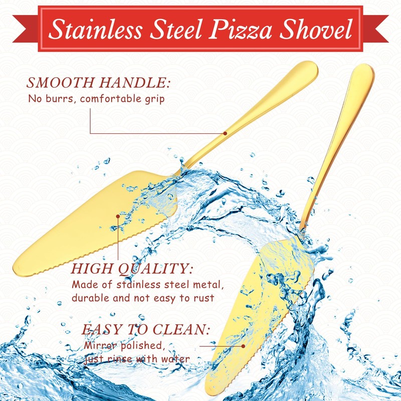 Yiyiring 12 Pcs Pizza Stand Set: 4 Metal Stands, 4