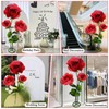 ASDFG Giant Artificial Flower 3PCS 3D Realistic Waterproof Fake Flowers