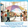 Arrowbash 1 Pcs Kids Play Parachute 6 ft Rainbow Pastel