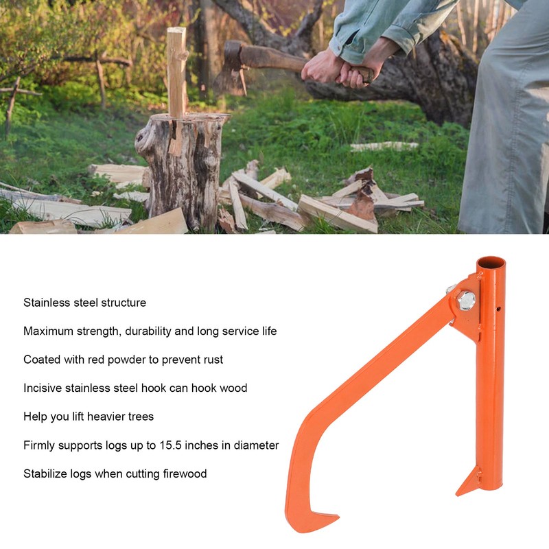Log Hook Stainless Steel Effort Saving Portable Rust Resistance Logging