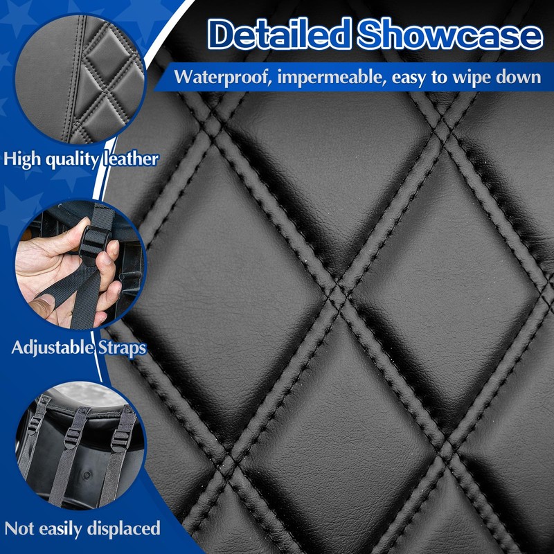 NOKINS 4PCS Golf Cart P Diamond Seat Covers Kit,Front and