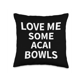 Acai Bowl Apparel - Funny Best Bowls Lover Design Throw Pillow