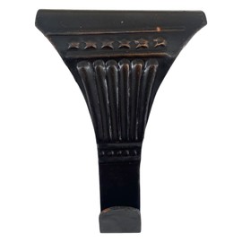 Victorian Picture Rail Hooks in Solid Brass 10 pc (Bronze)