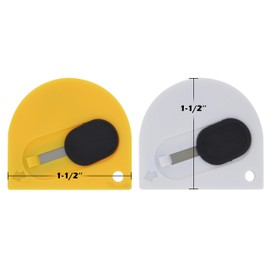 Ram-Pro Mini Retractable Utility Snap-Off Pocket Knives - Box Cutter, Package Opener, Letter Opener, Touch Knife, with A Keychain Hole (Pack of 24)