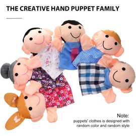 Family Hand Puppet 6pcs Hand Puppet Set Family Members Puppets Soft Plush Hand Puppets Role-Play Toy Puppets for Kids Storytelling Imaginative Pretend Play Teaching Preschool