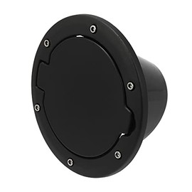 ACROPIX Fuel Filler Door Gas Tank Cap Cover for Jeep Wrangler JK - Pack of 1 Black