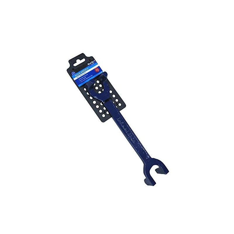 Blue Spot Tools 06326 Bluespot Fixed Claw Basin Wrench, Blue