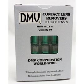 DMV Classic Vented Hard Contact Lens Remover (Green, 10 Packs)
