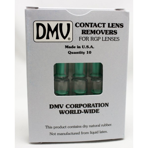 DMV Classic Vented Hard Contact Lens Remover (Green, 10 Packs)