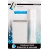 Merangue Clear Luggage Tags, Self Laminating, 10 Pack