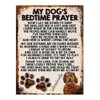 MY DOG'S BEDTIME PRAYER RETRO STYLE METAL TIN SIGN/PLAQUE (Labradoodle)