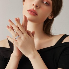 URONE Angel Wing Ring for Women 925 Sterling Silver Wing Adjuastable Open Ring Wing Jewelry Gifts