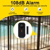 NineLeaf Patio Sliding Door Pool Alarm, Wireless Door Alarm When