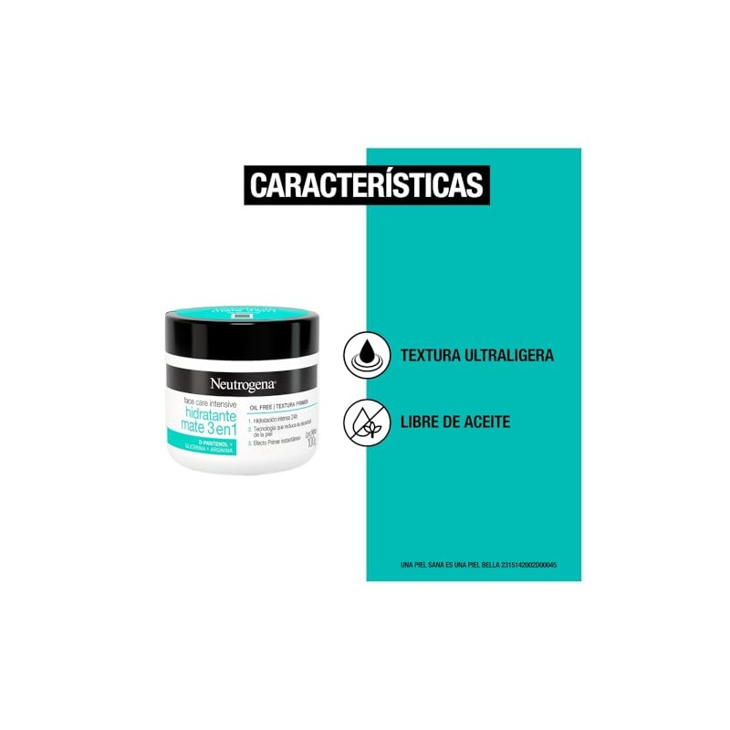 Neutrogena Face Care Intensive Crema Hidratante Facial Mate 3 en