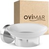 ovimar OMO Soap Dish with Holder for Wall Mounting Stainless