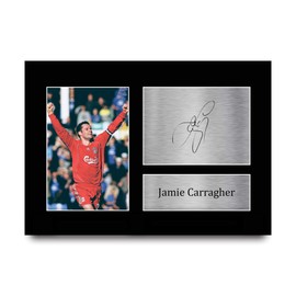 HWC Trading A4 Jamie Carragher Liverpool Gifts Printed Signed Autograph Picture for Fans and Supporters - A4
