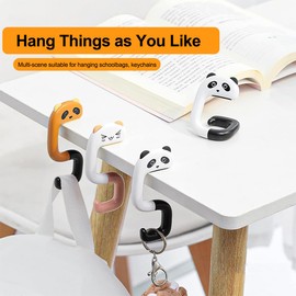 Pack of 4 Bag Holders for Table, Foldable Bag Hook, Portable Desk Hook, Bag Holder, Handbag Holder, for Desk, Office, Restaurant, Bar