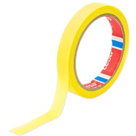Made from Tesa 4334 Precision Masking Tape Plus Professional Painter Varnish High Quality Masking Tape Contour Tape Residue-free Sharp Edges Masking Cover Tape Yellow (9 mm x 50 m)