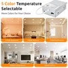 HONZIN Square LED Recessed Lighting 4 Inch, 5CCT Ultra Thin