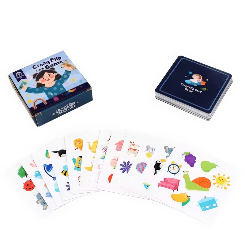 Kids Crazy Flip Card Game – Montessori Logical Thinking &