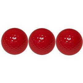 Quality Standard Dark Red Miniature Golf Ball 3 Ball Sleeve