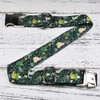 Jungle Dinosaur Dog Bow Tie Dog Collar Accessory, Detachable Bowtie,