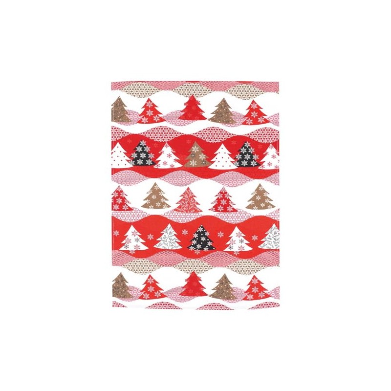 Kracht Half-Linen Kitchen Towel Winter Forest 50 x 70 cm