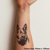 'German Shepherd Portrait' Temporary Tattoo - Water Resistant, Skin-Safe, Non-Toxic