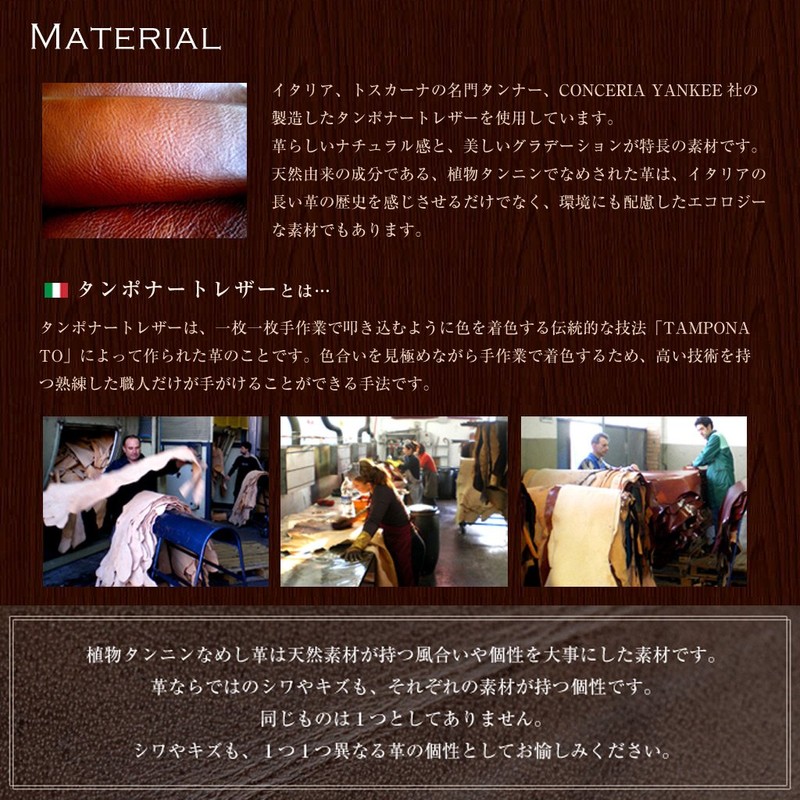 [ハッシュパピー] イタリアンレザー「ラリー」 ラウンドファスナー二つ折り財布 キャメル