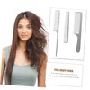 SAFIGLE 3pcs Stainless Steel Hair Cutting Comb Static Salon Combs