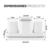 FSY FASILYT Set 3 Accesorios de Baño | Multifuncional |