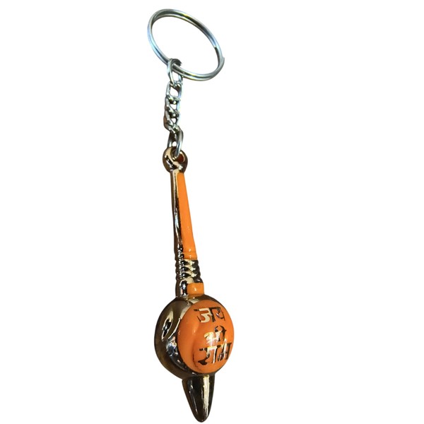 G.L.C Padmavati Hanuman Ji Gadda Keychain, Jai Shree Ram Orange
