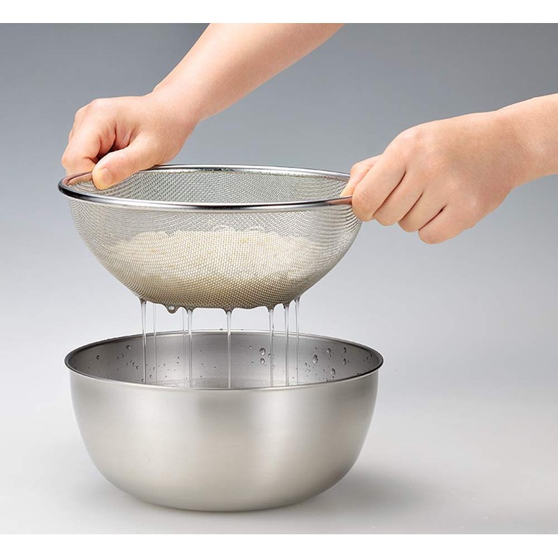 Yokoyama SUS-Z350 SUS/ga Strong Mesh Colander 6.3 inches (16 cm)