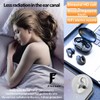 Clip-On Earbuds Bluetooth Wireless Earbuds,Lightweight Comfort Bone Conduction Headphones with