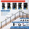 [Patent] Muzata 20 Pack 1/8" Black Invisible Cable Railing Kit