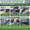 Qyebbk Window Visors Rain Guards for 2010-2022 Toyota 4Runner, Side