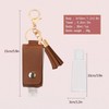 Unaone 1oz/30ml Hand Sanitizer Holder Travel Size, Empty Bottle Leather