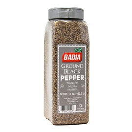 Badia Ground Black Pepper, 16 oz – Pure, Bold & Aromatic Spice for Cooking, Grilling & Seasoning