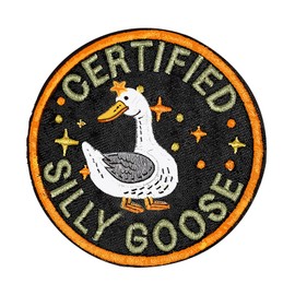 Funny Silly Goose Patch,Cute Hook and Loop Patch Morale Patches Tactical Patches Iron On Pacthes Applique Patches for Backpacks,Jackets, Hats,Dog Harness,Vests,Helmets