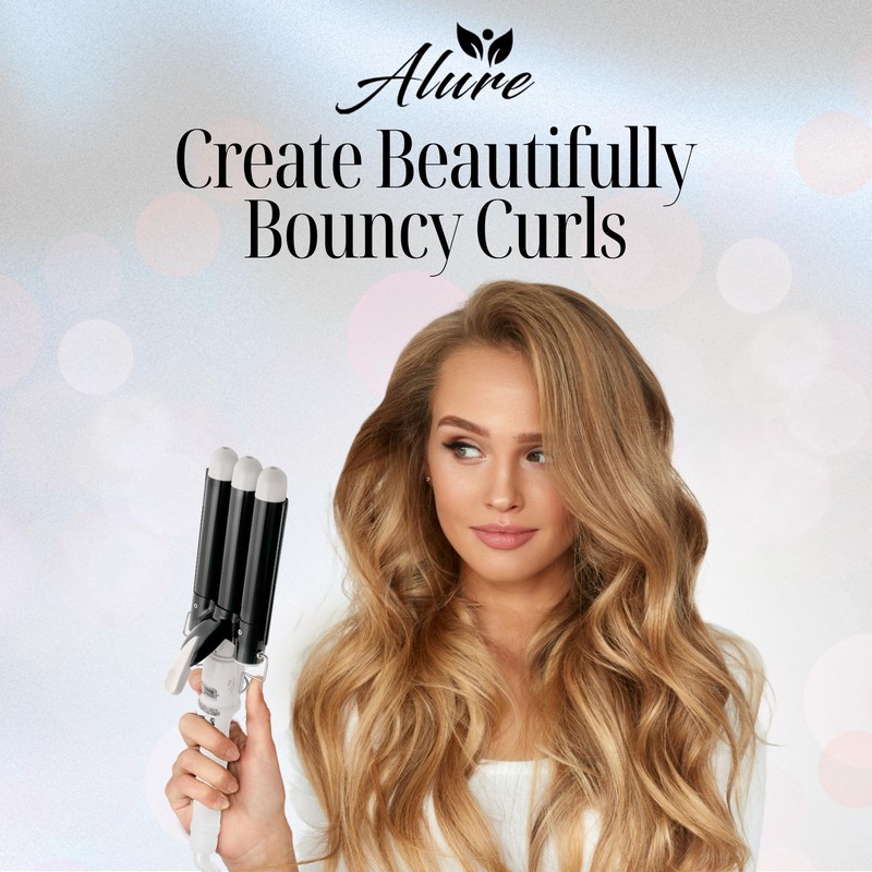 Alure Alure Three Barrel Curling Iron Wand Hair Waver with