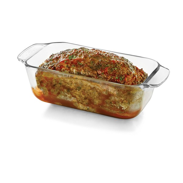 Libbey Baker's Basics Glass Loaf Dish, 9-inch by 5-inch