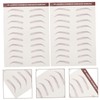 IWOWHERO 3sheets Natural Eyebrow Sticker Temporary Eyebrow Shape Stickers Temporary