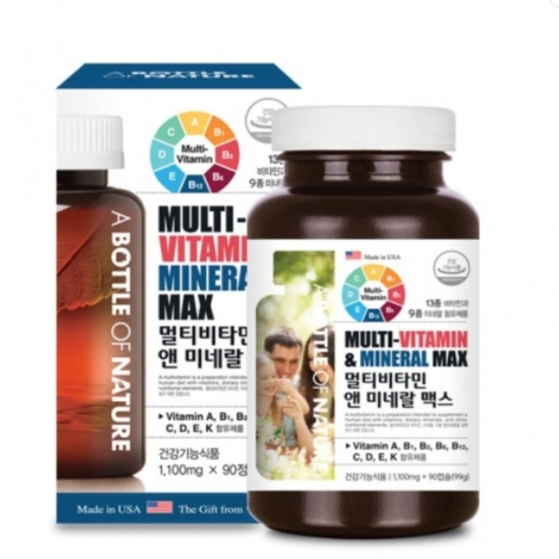Multivitamin & Mineral Essential Daily Nutrients Vitamin Gift / 멀티비타민앤미네랄