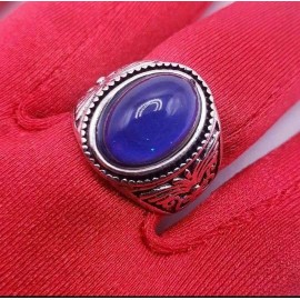 Unbranded Men and Women Silver Mood Ring Color Change Size 7, 7.5, 8, 8.5, 9, 9.5, 10, 11 - 7.5