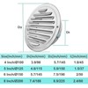 8 Inch Stainless Steel Air Vents, Louver Grille Round Vent