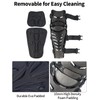 Motorcycle Shin Guards Protective Gear Leg Armor Dual Axis Pivoting
