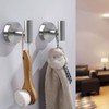 ProChosen 4 Pack Towel Hooks, Wall Coat Hook Bathroom Matte