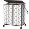 WOWLIVE Laundry Basket with Wheels, Heavy Duty Laundry Hamper with